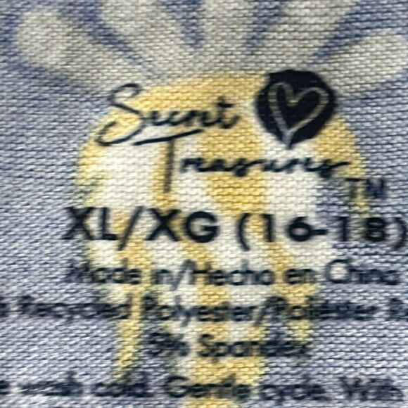 Secret Treasures winter fun print on blue soft pajama top XL - Picture 10 of 11